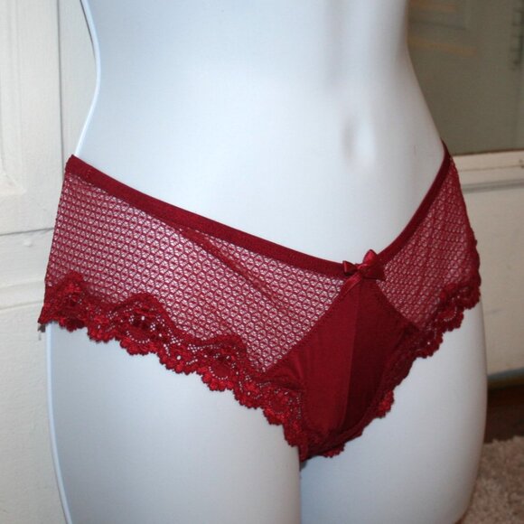 Victorias Secret Mesh And Lace Cheeky Panties Small - Picture 2 of 5